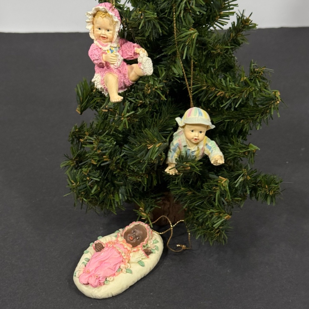 Ashton-Drake Heirloom Ornaments "Todd"  "Shawna"  "Lindsey" Vintage Collectible